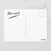 De gitarist van Édouard Manet Briefkaart (Achterkant)