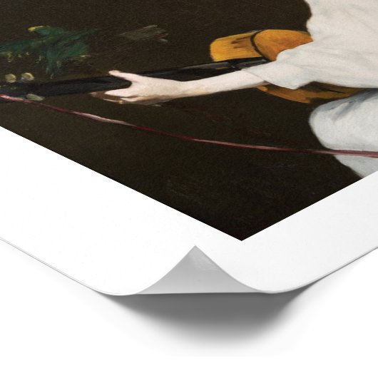 De gitarist van Édouard Manet Poster (Hoek)