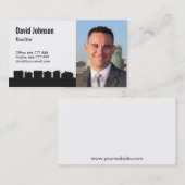 De gladde Zwarte Witte Visitekaartjes van (Voorkant / Achterkant)