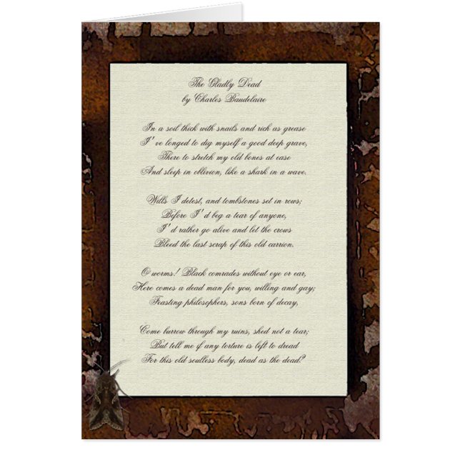 De Gladly Dead Card (Voorkant)