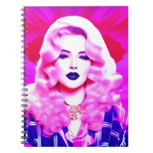 De Glamour Magie van een Blauw geblazen Kus Notitieboek