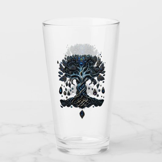 De glans van de levensboom, de Pareltjes van de zi Glas (Voorkant)