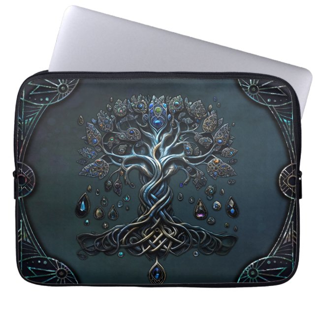 De glans van de levensboom, de Pareltjes van de zi Laptop Sleeve (Voorkant)