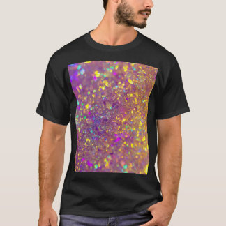 De glanzende holografische opaal t-shirt