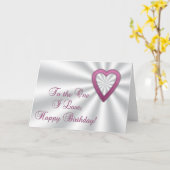 De glanzende kaart van de Verjaardag van het Hart (Gele Bloem)