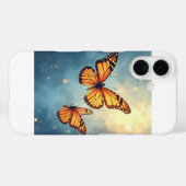 De glanzende vlinder iPhone 16 Hoesjes (Achterkant (horizontaal))
