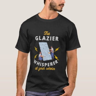 De glazenier fluistert tot uw dienst t-shirt