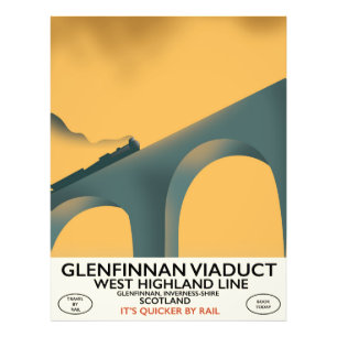 De Glenfinnan Viaduct Schotland. Foto Afdruk