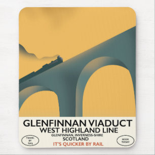 De Glenfinnan Viaduct Schotland. Muismat