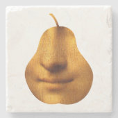 De glimlach van de Mona Lisa - Marmer Onderzetter (Voorkant)