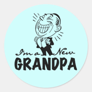 De glimlachende Nieuwe T-shirts en de Giften van Ronde Sticker