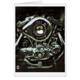 De glimmende motorkaart