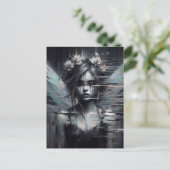 De Glitch Fairy Briefkaart (Staand voorkant)