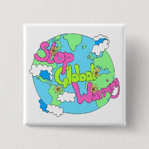De Globale Verwarmende Button van einde