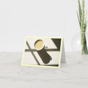 De Gloed van de Koffie van de goedemorgen Bedankkaart