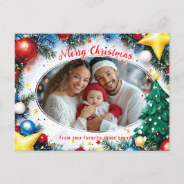 De gloed van het seizoen feestdagenkaart