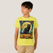 De gloeiende ogen van het T-Shirt van Halloween Ki (Voorkant volledig)