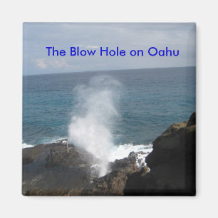 De gloeihol op Oahu magnet Magneet