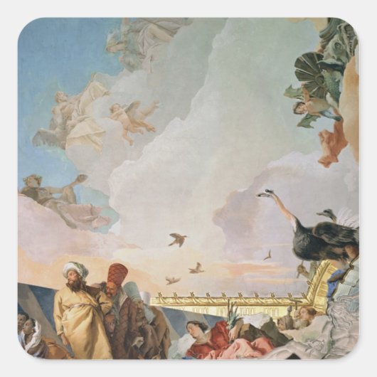 De glorie van Spanje III Vierkante Sticker (Voorkant)