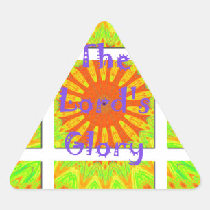De glorieuze geometrie van de Heer: speels en crea Driehoek Sticker