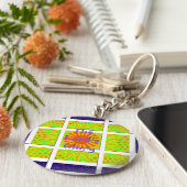 De glorieuze geometrie van de Heer: speels en crea Sleutelhanger (Zijkant)