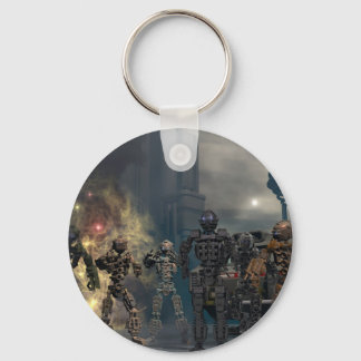 de glorieuze zeven robots b sleutelhanger