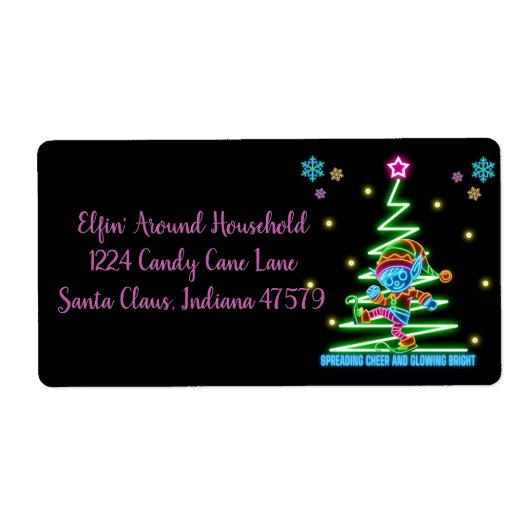 De Glow Show Elf Etiket (Voorkant)