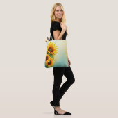 De Glow Sunflower Canvas tas van de natuur (Op model)