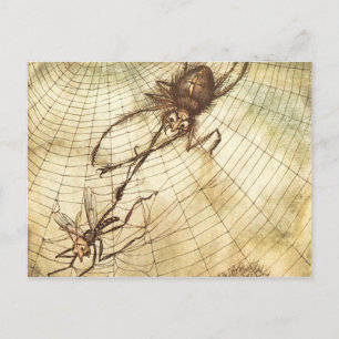 De gnat en de leeuw briefkaart