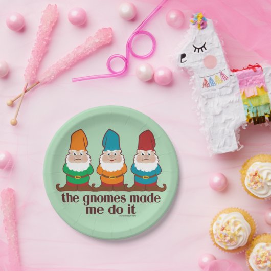 De gnomen maakten me dat doen papieren bordje (Feest)