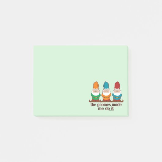 De gnomen maakten me dat doen post-it® notes (Voorkant)