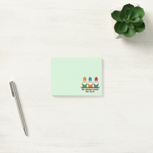 De gnomen maakten me dat doen post-it® notes (Kantoor)