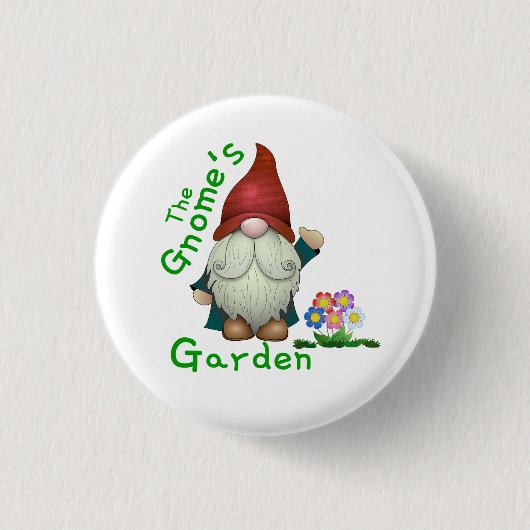 De Gnome's Garden Collectible Pin Ronde Button 3,2 Cm (Voorkant)