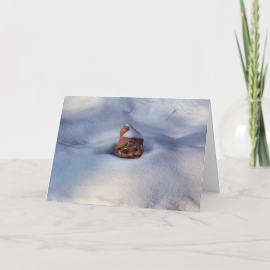 De Gnoom van de sneeuw Kaart (Voorkant)