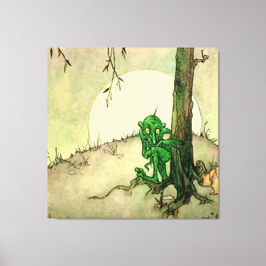 “De Gnoom” van Marjorie Miller Canvas Afdruk (Voorkant)
