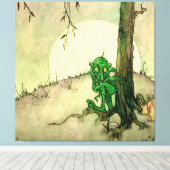 “De Gnoom” van Marjorie Miller Canvas Afdruk (Insitu (Houten vloer))