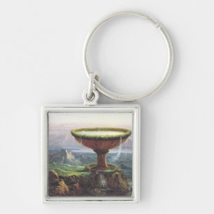 De goblet van de Titaan door Thomas Cole Sleutelhanger