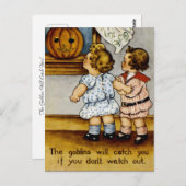 De Goblins zullen je vangen! Briefkaart (Voorkant / Achterkant)