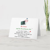 De god is… feestdagen kaart (Achterkant)