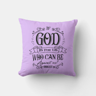 De GOD is voor ons Kussen