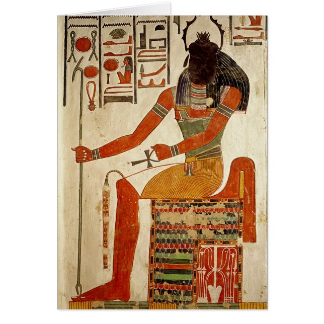 De god, Khepri, van de Tomb van Nefertari (Voorkant)