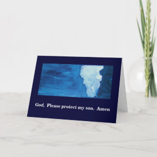 DE GOD, TE BESCHERMEN GELIEVE MIJN ZOON KAART