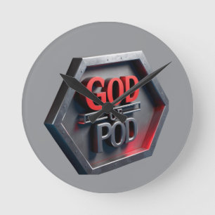 De God van POD (print on demand) Ronde Klok