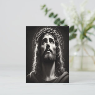 De goddelijke blik van Jezus Christus van hoop Briefkaart