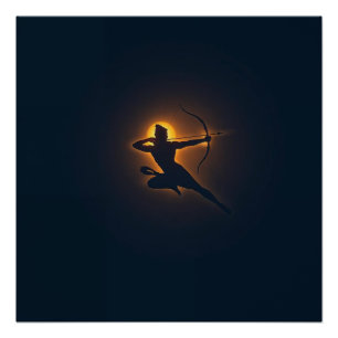 De goddelijke pijl van de overwinning perfect poster