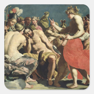 De goden van Olympus Vierkante Sticker