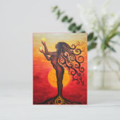 De godin briefkaart (Staand voorkant)