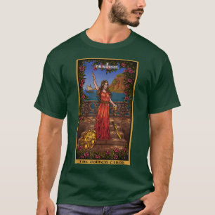 De godin circuleert de Magicische Kaart Pagan Wi T-shirt