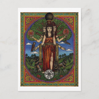 de godin hecate (afbeelding en synbols) 001 t, briefkaart