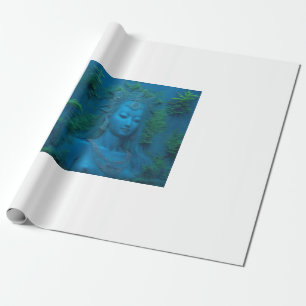 De godin Ishtar in het meer van het eeuwige leven Cadeaupapier